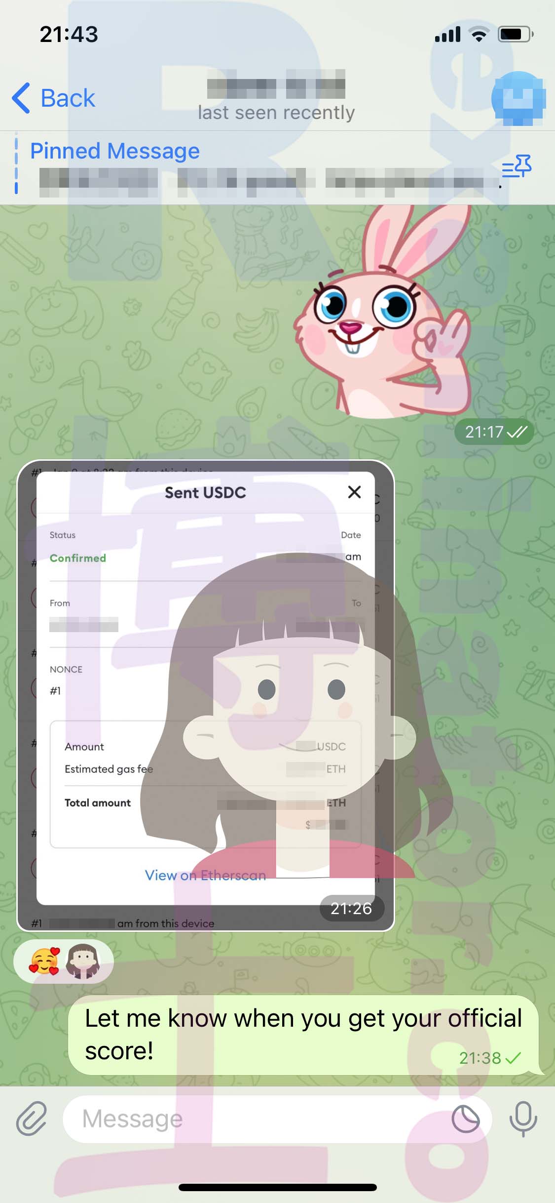 GRE代考保分成功案例#541的与客户对话截图
