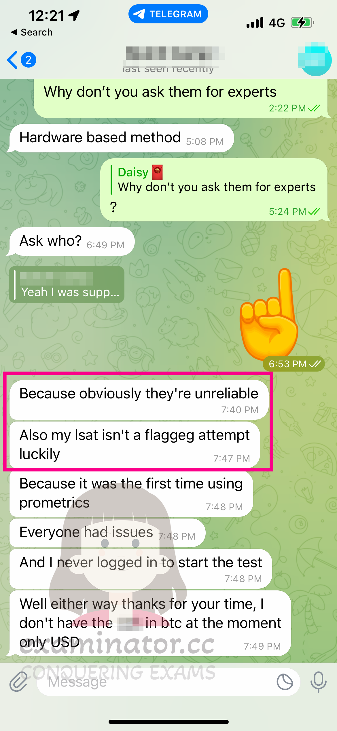 Prometric ProProctor LSAT cheating