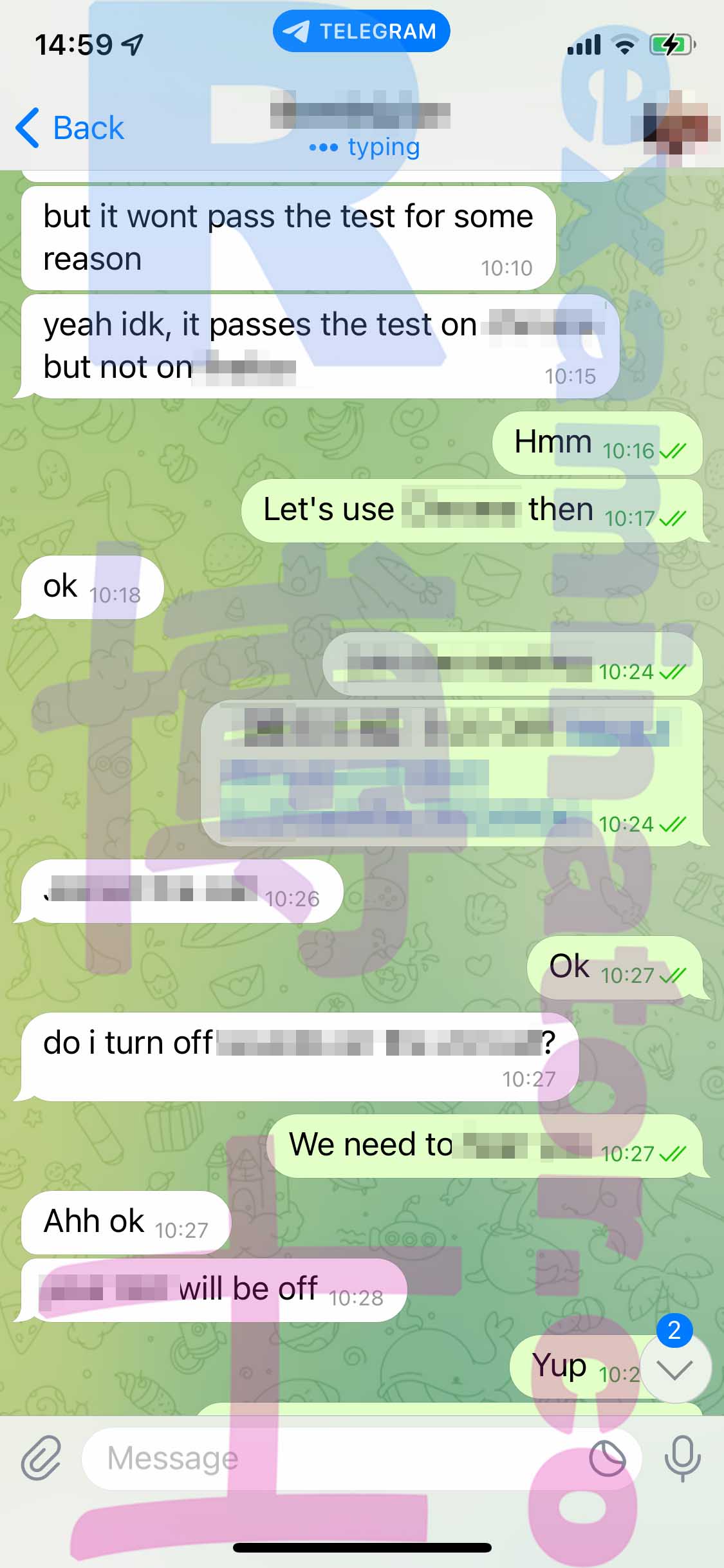 GRE代考保分成功案例#409的与客户对话截图