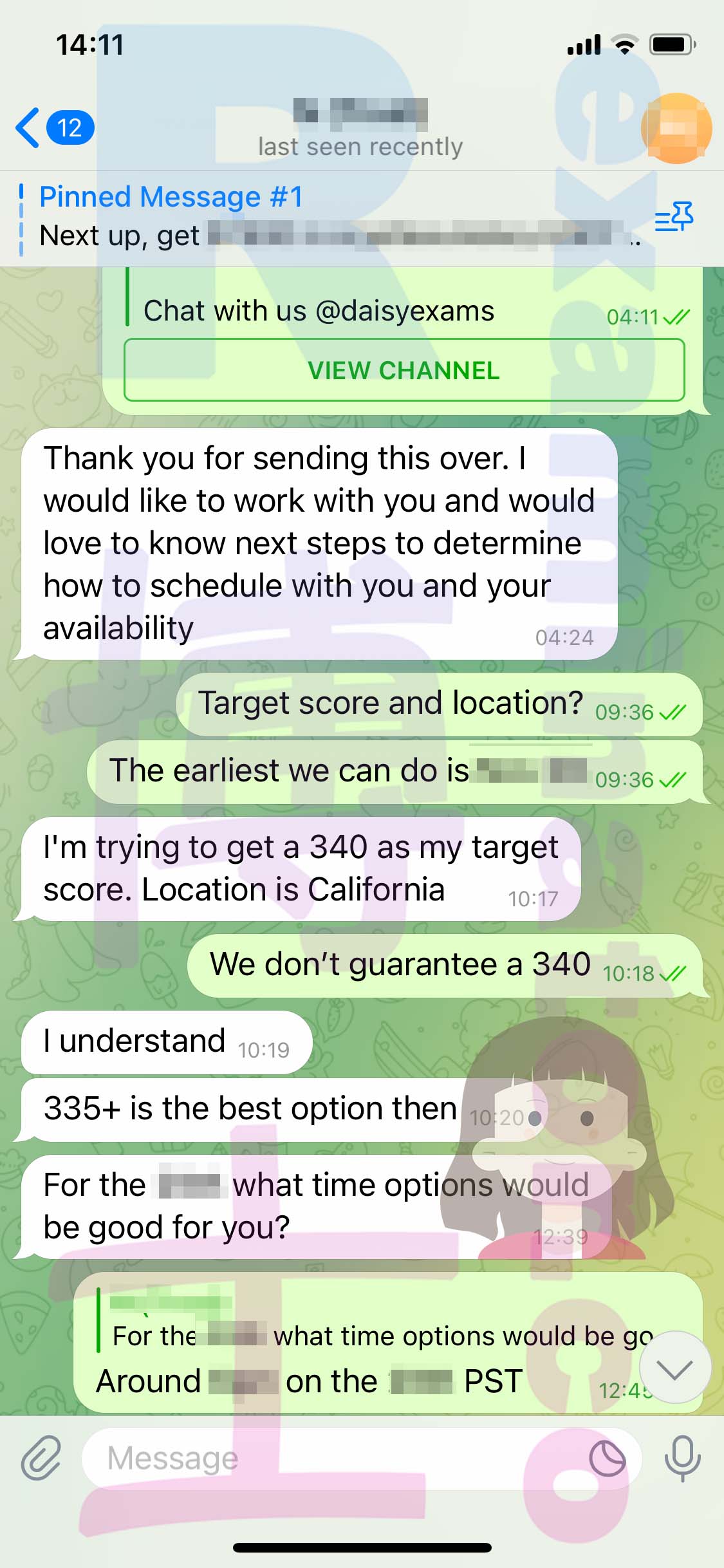 [GRE代考保分]成功案例#308的对话截图