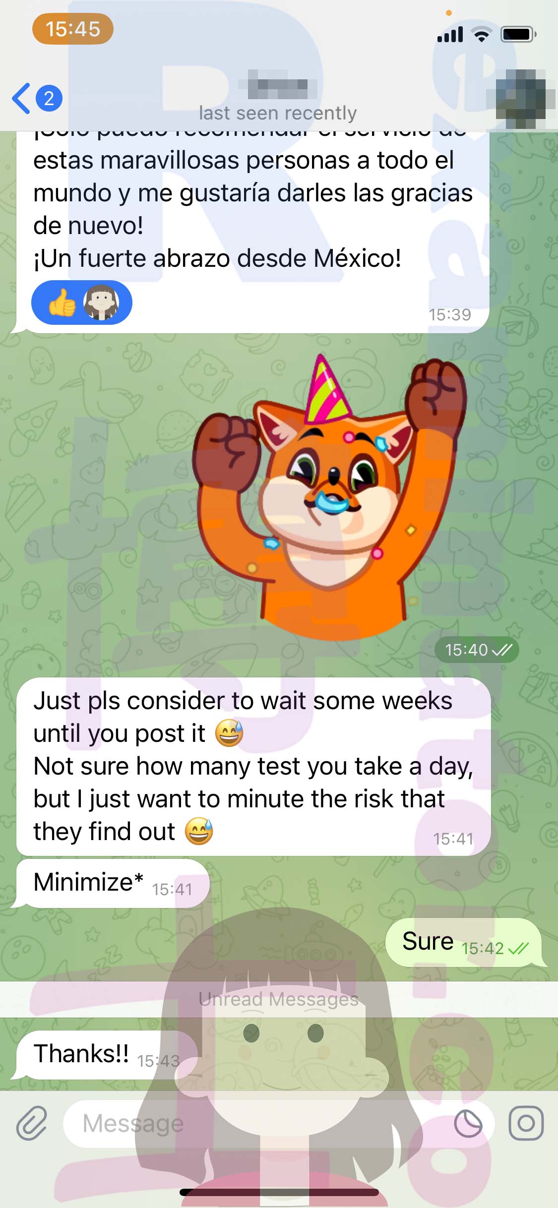 GMAT代考保分成功案例#515的与客户对话截图