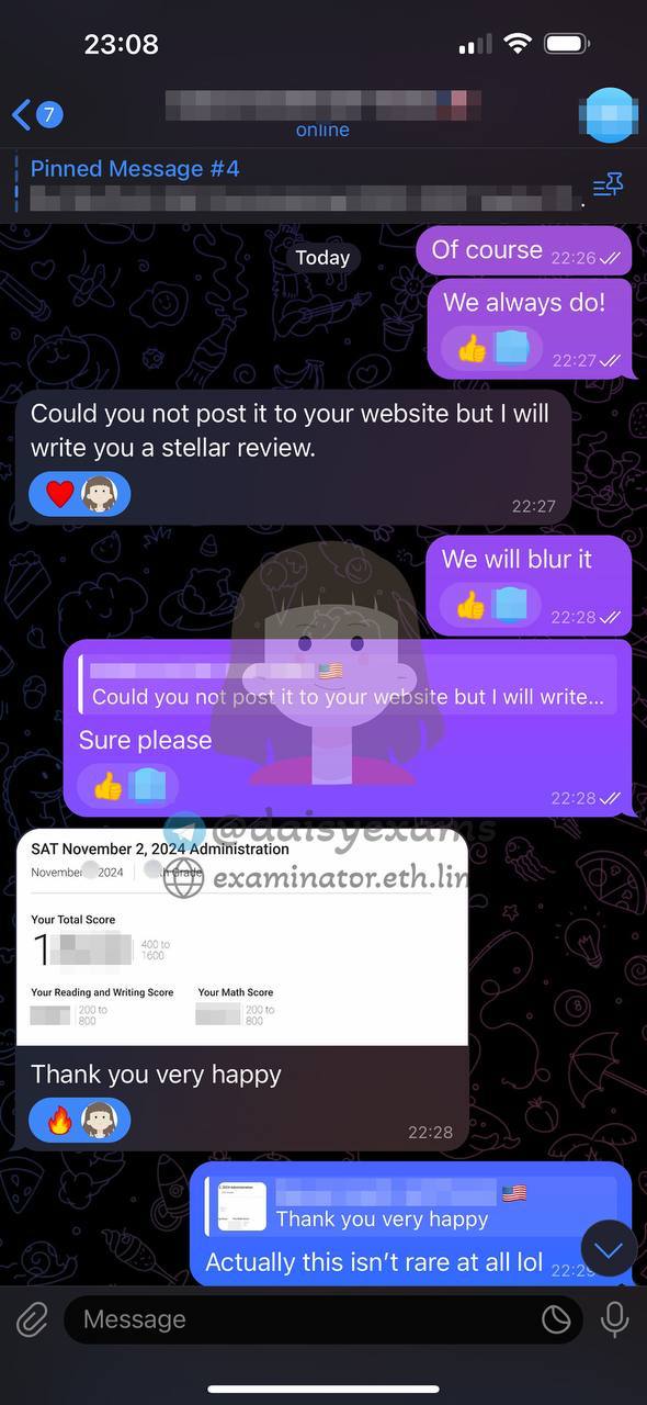 SAT November 2, 2024, Scores Are Out!✈️ Share Your Genuine Experience with Our SAT Proxy Testing Service – No AI, Please!