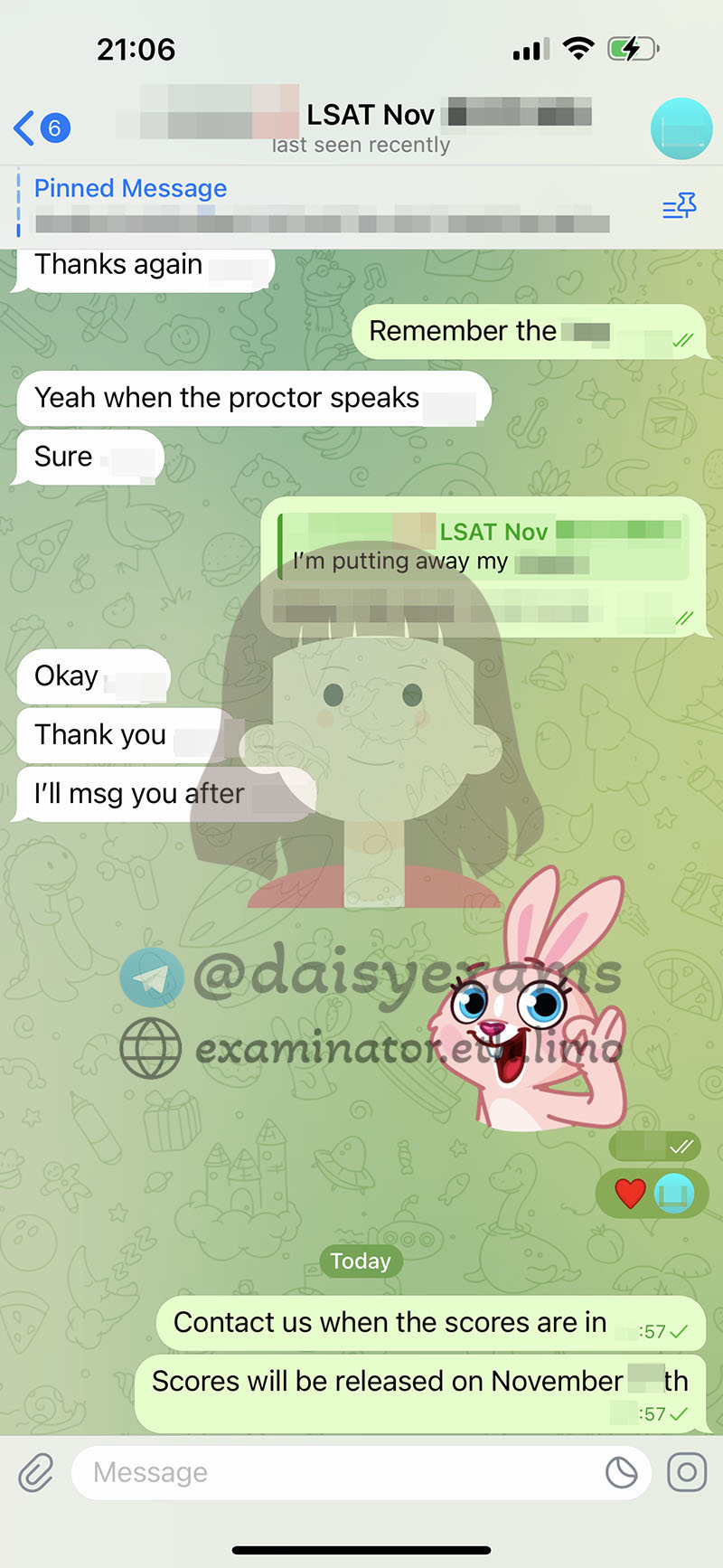 美国 LSAT 代考客户考试日6