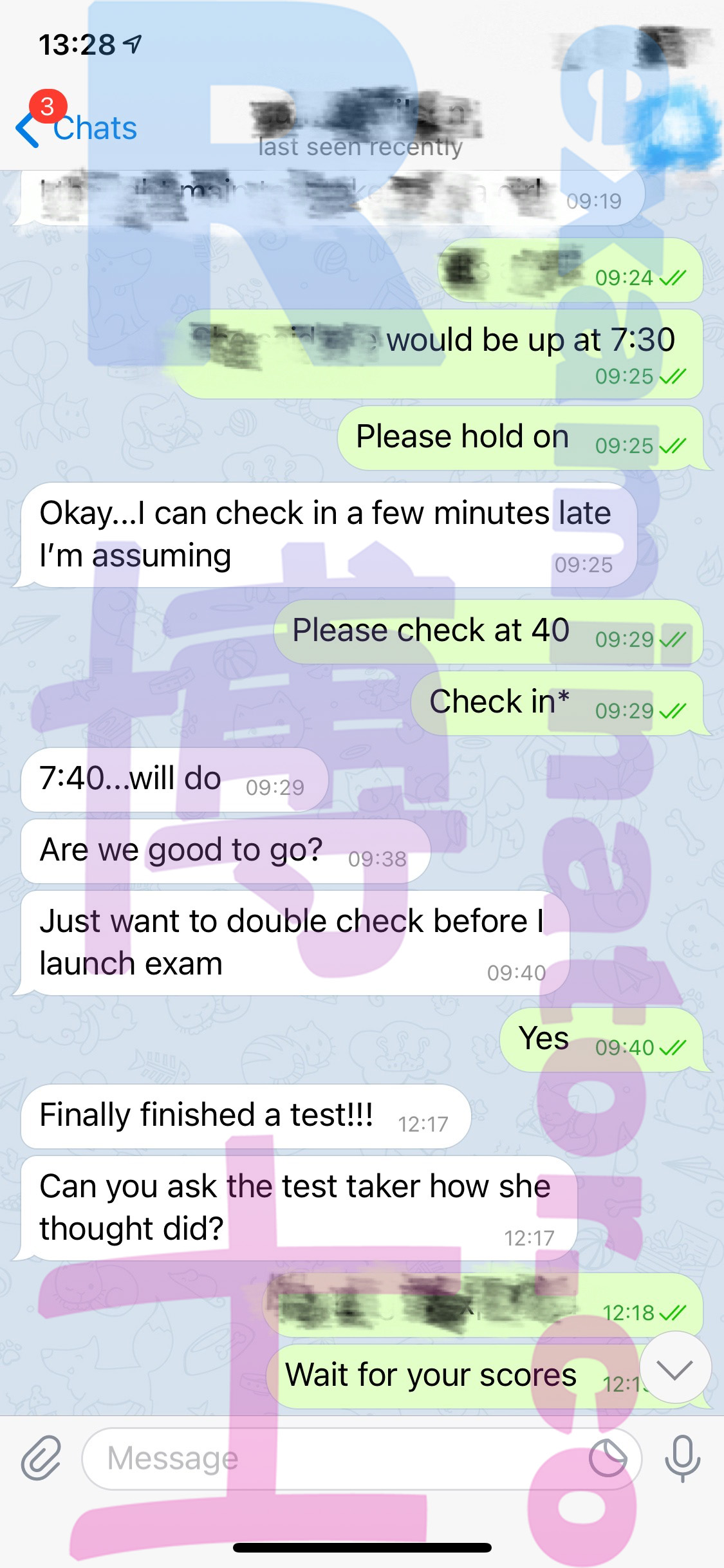 [GMAT代考保分]成功案例#26的对话截图