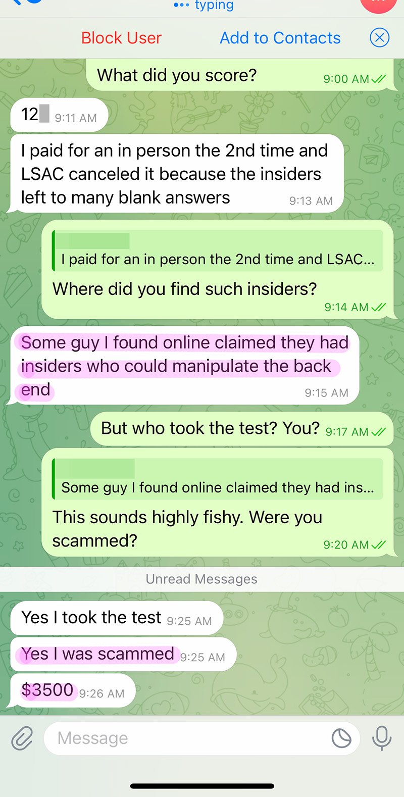lsat insider scam