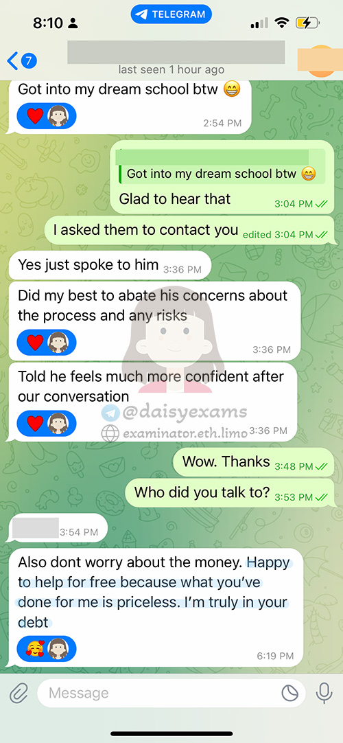 [GRE代考保分]成功案例#421的对话截图
