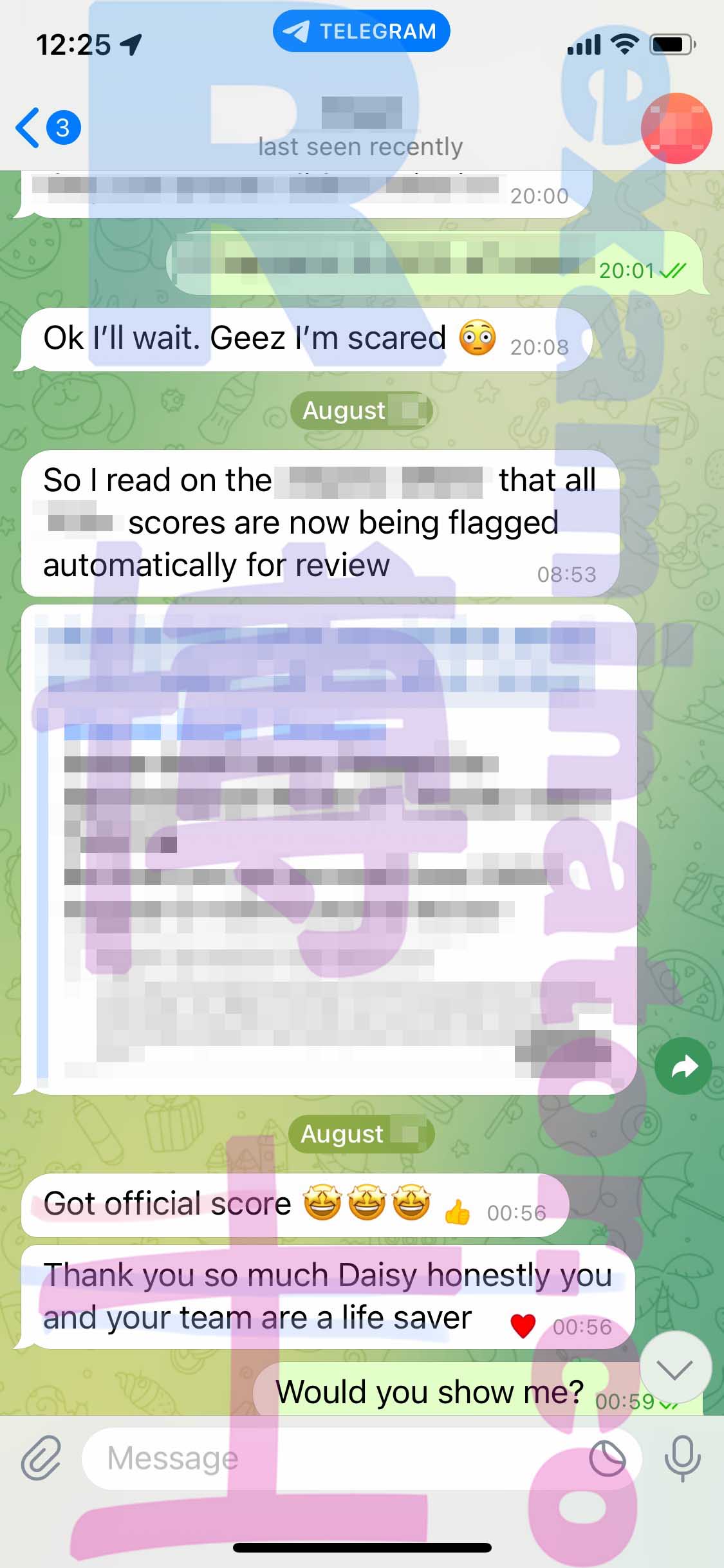 GMAT代考保分成功案例#371的与客户对话截图