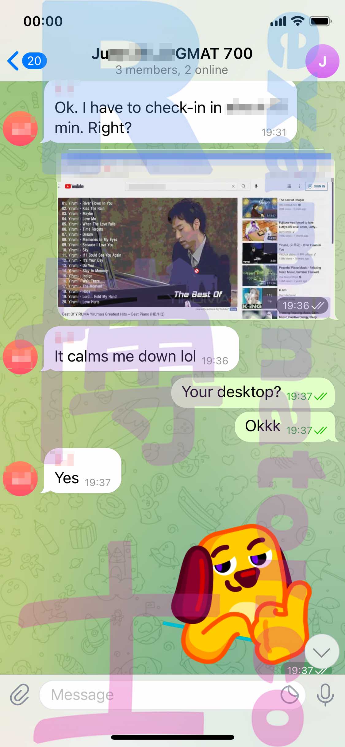 GMAT代考保分成功案例#340的与客户对话截图