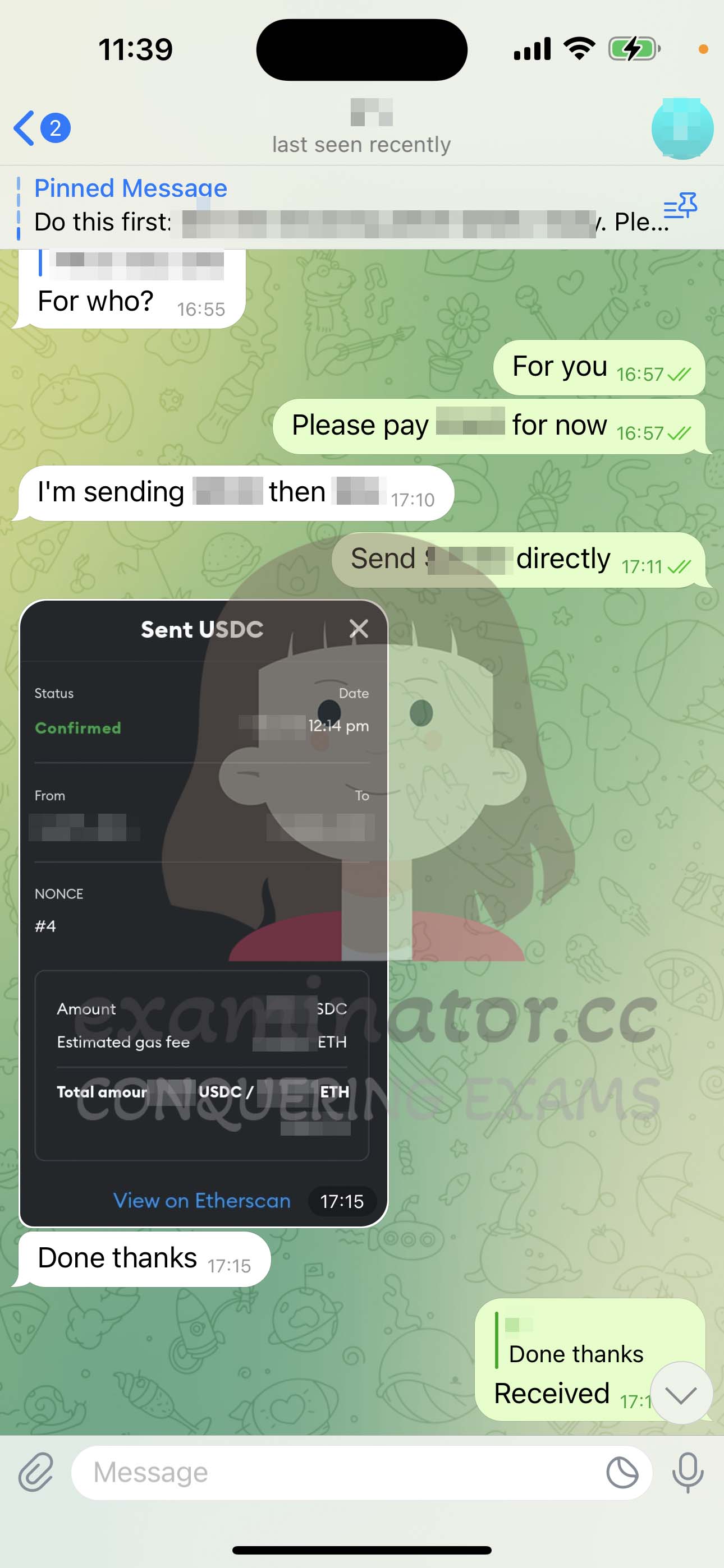 GMAT代考保分成功案例#570的与客户对话截图