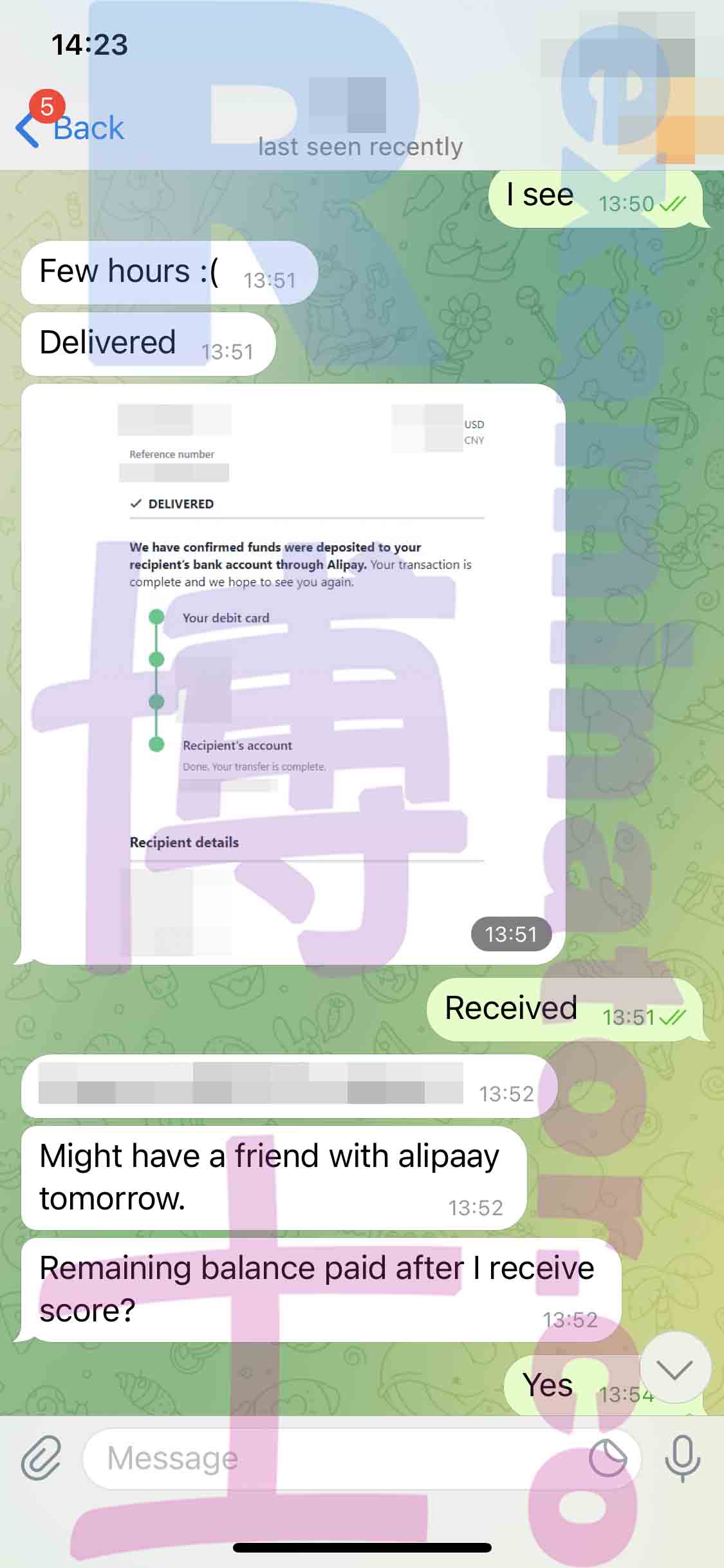 [LSAT代考保分]成功案例#130的对话截图