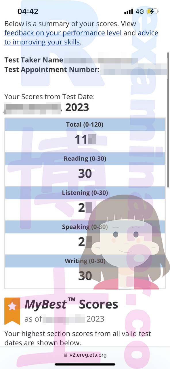 🇯🇵 Boom! TOEFL Official Scores Released: Our Client in Japan Crushes It with a Mind-Blowing 11X Score, Thanks to Our Proxy Testing Help! 🎉 Don't Panic! Home Edition Takes 4-8 Days for Scores to Show Up. ❄️