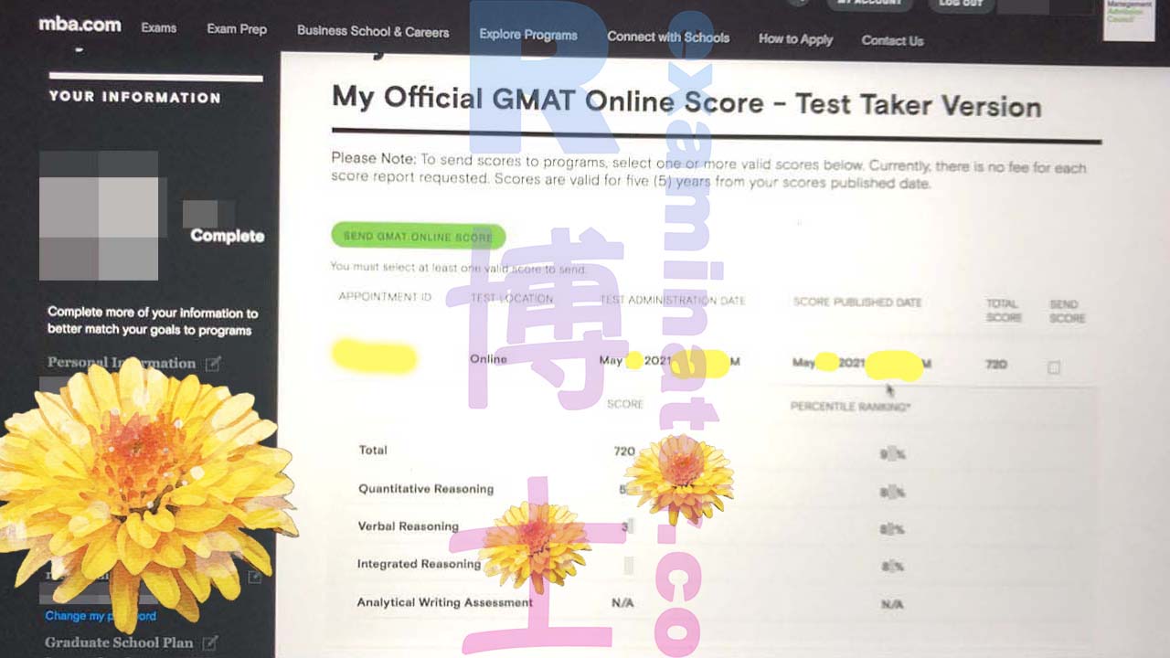 GMAT Online test-taking service achieves a new success! Congratulations to D in Canada for improving from a guaranteed score of 650+ to 720🎉
