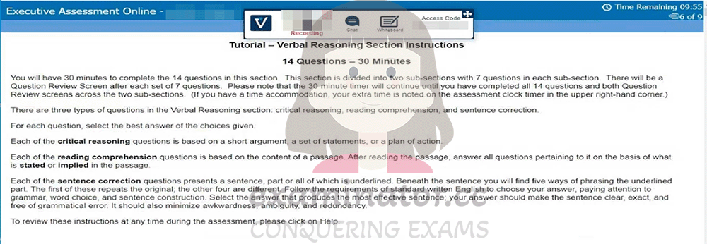 破解OnVUE进行作弊代考EA代考: Tutorial - Verbal Reasoning