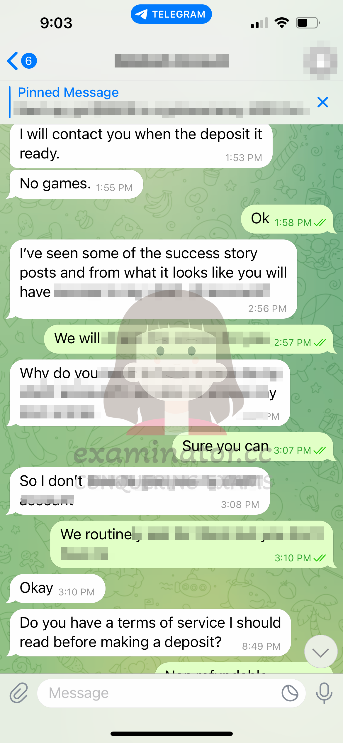 LSAT代考保分成功案例#571的与客户对话截图