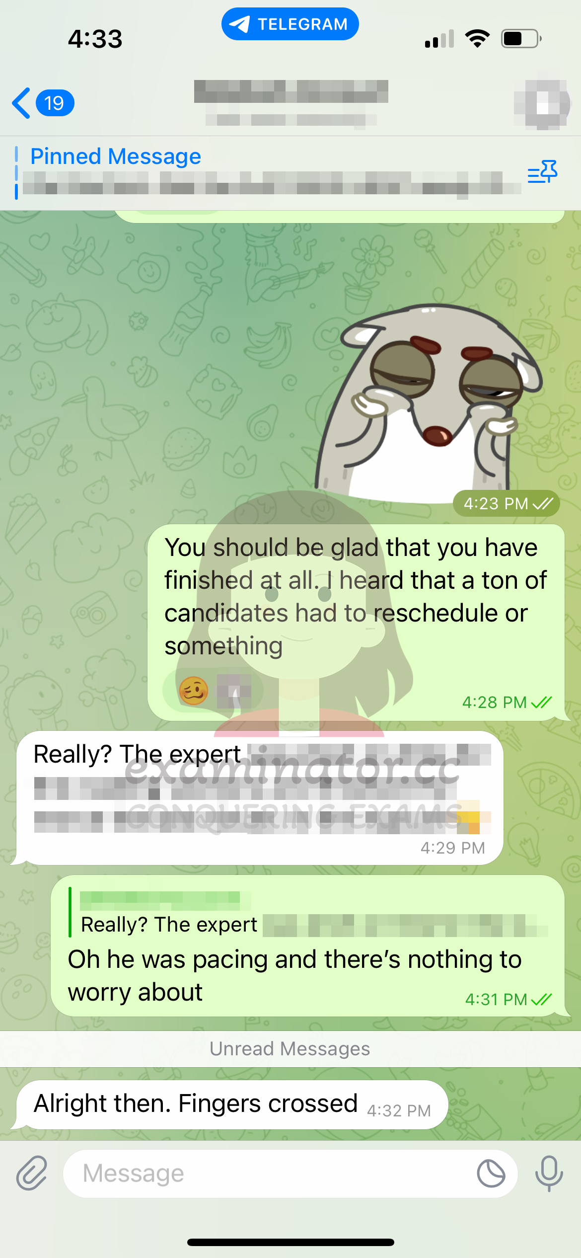 LSAT代考保分成功案例#571的与客户对话截图