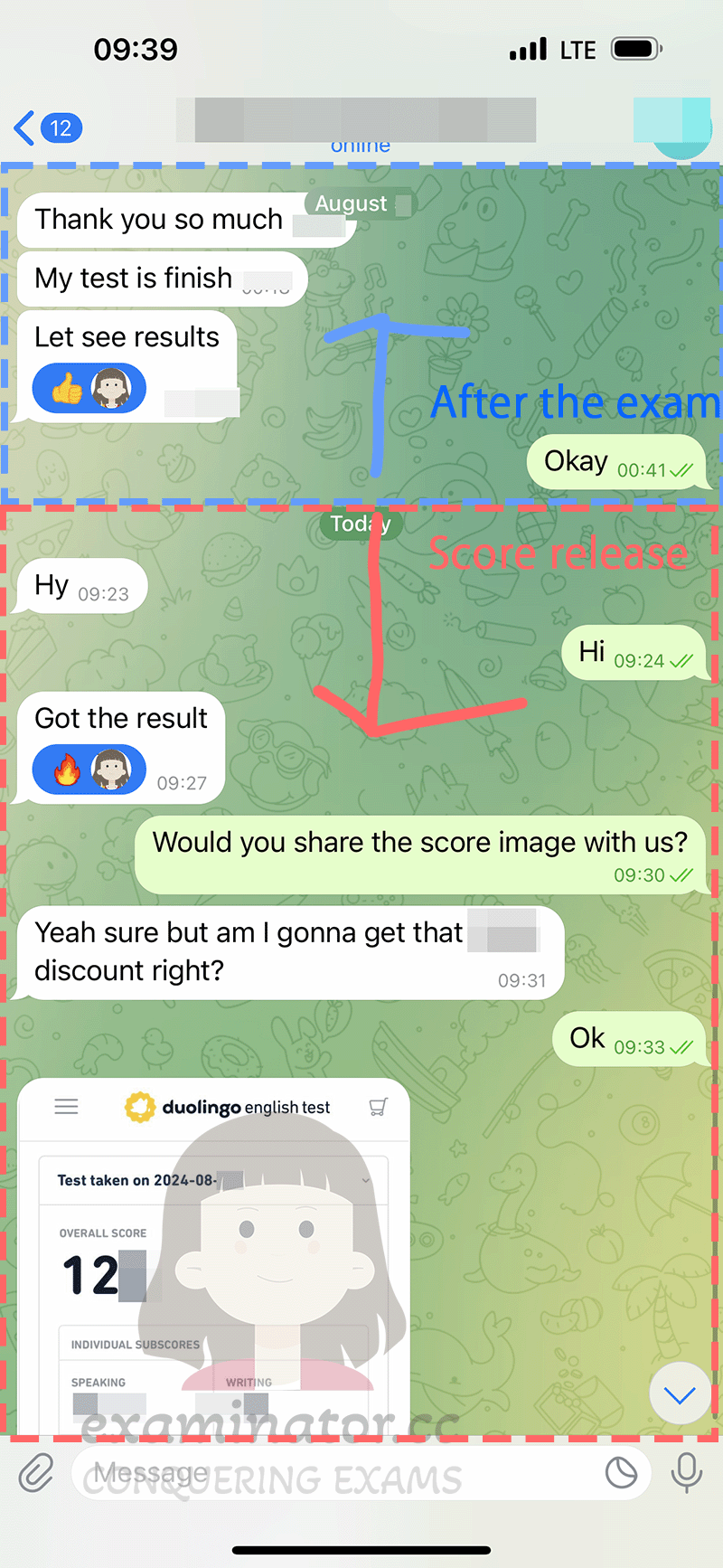 duolingo english test cheating scores