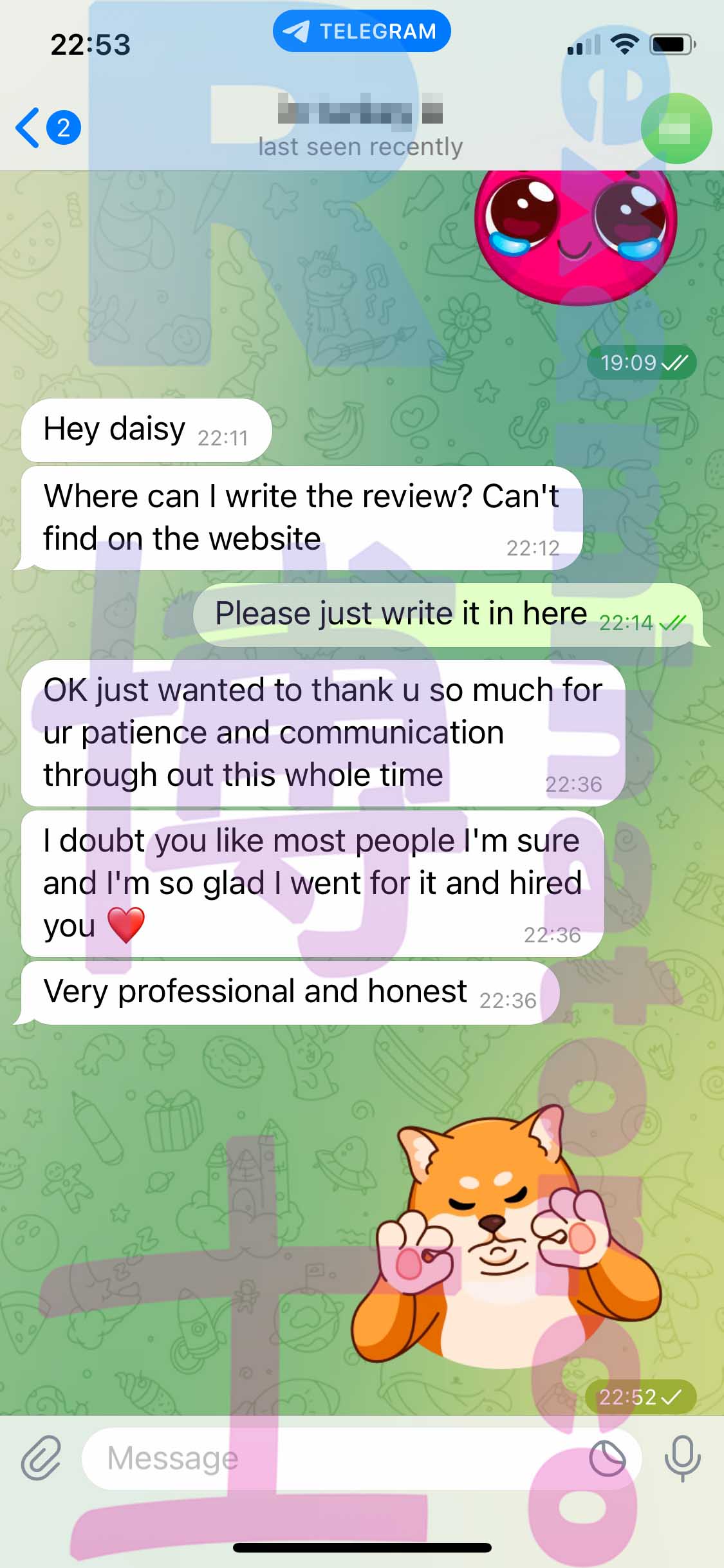 GMAT代考保分成功案例#429的与客户对话截图