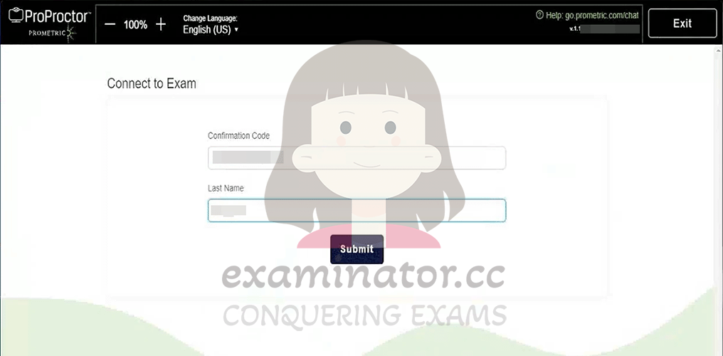 LSAT代考输入你的Prometric Confirmation Number和姓氏