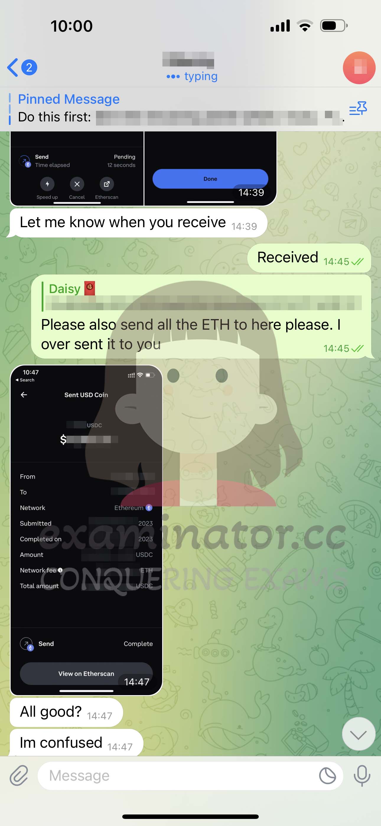 GMAT代考保分成功案例#582的与客户对话截图