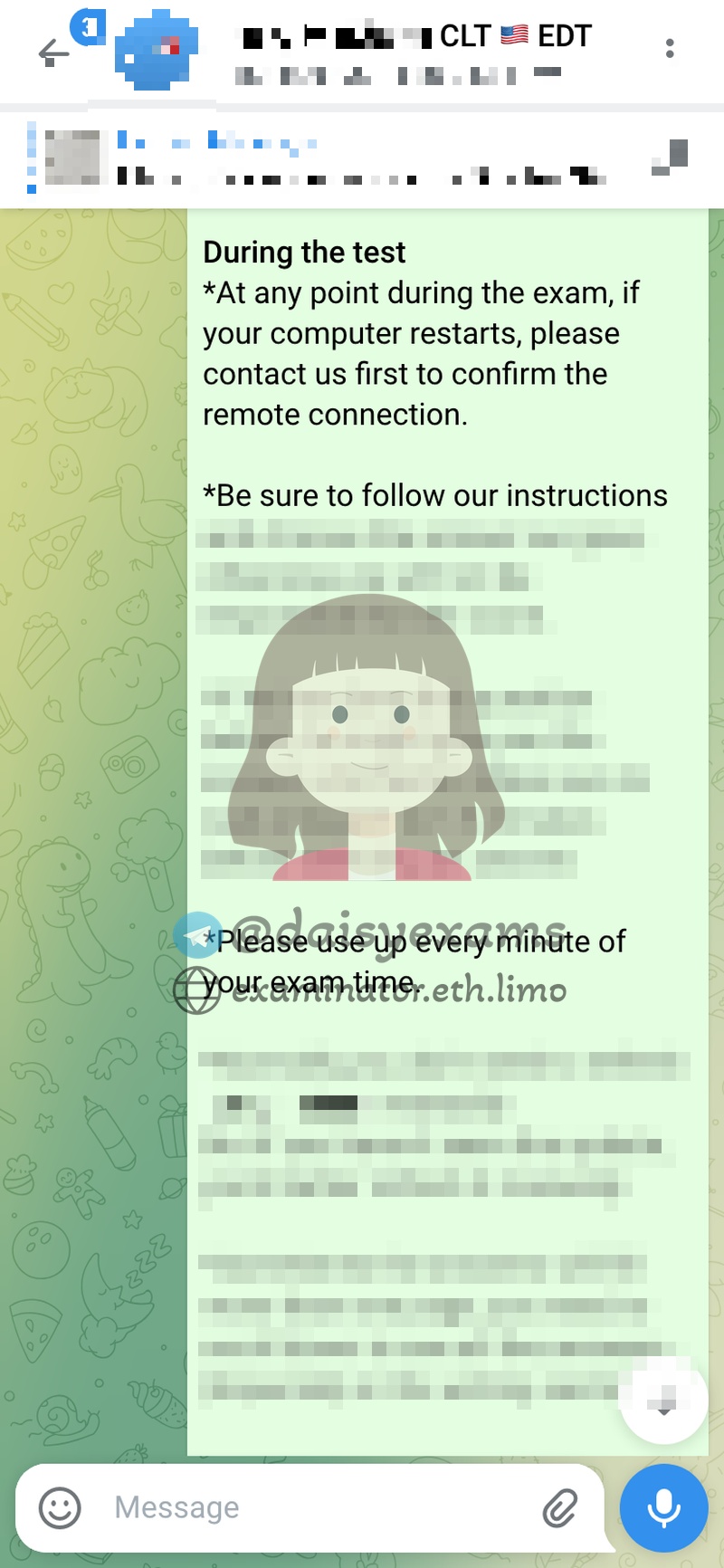 考试指导说明