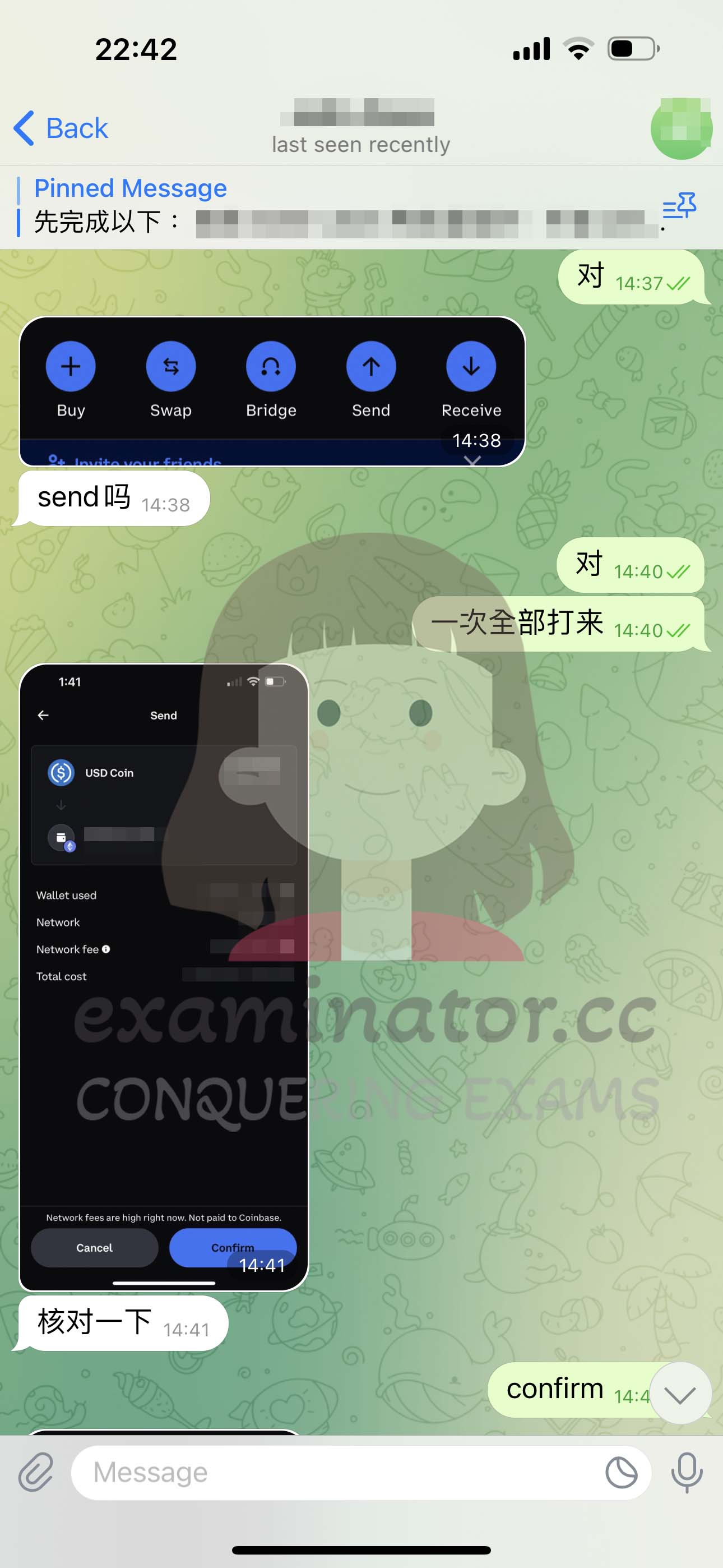 GRE代考保分成功案例#569的与客户对话截图