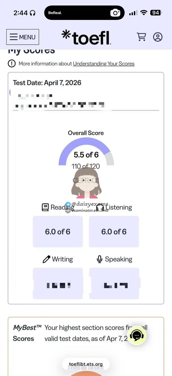 托福代考保分成功案例#741的与客户对话截图