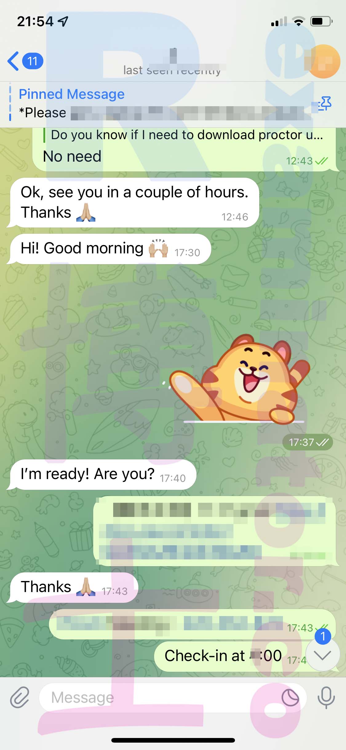 GMAT代考保分成功案例#459的与客户对话截图