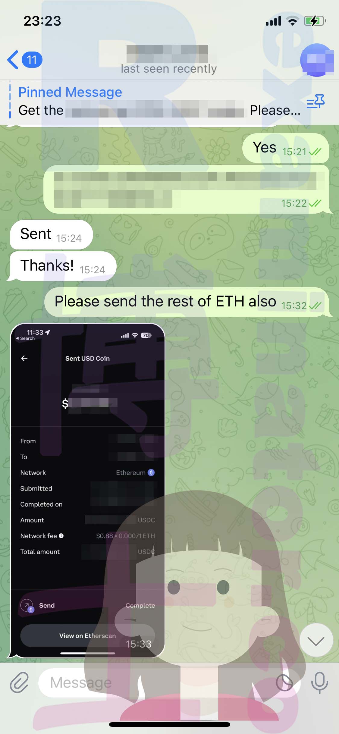 GRE代考保分成功案例#502的与客户对话截图