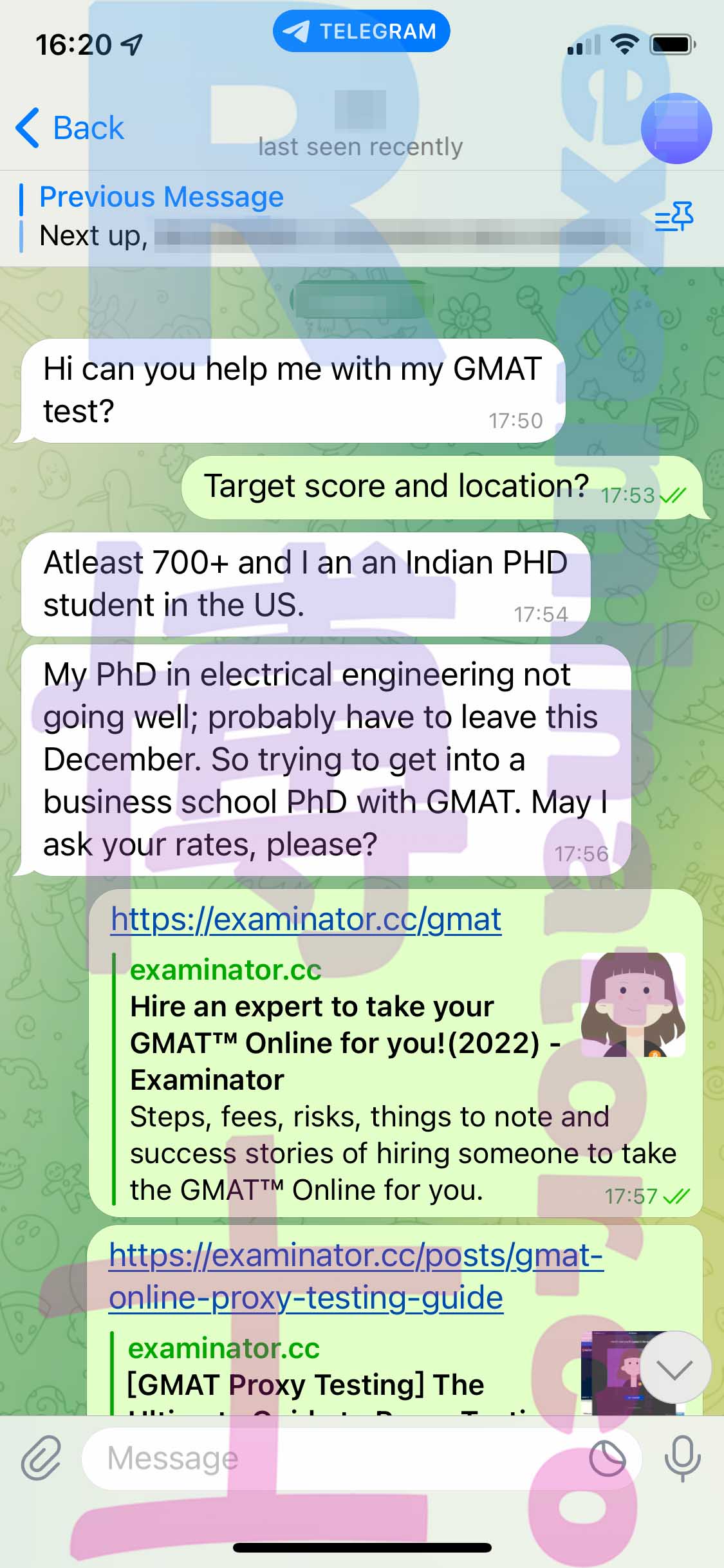 [GMAT代考保分]成功案例#247的对话截图