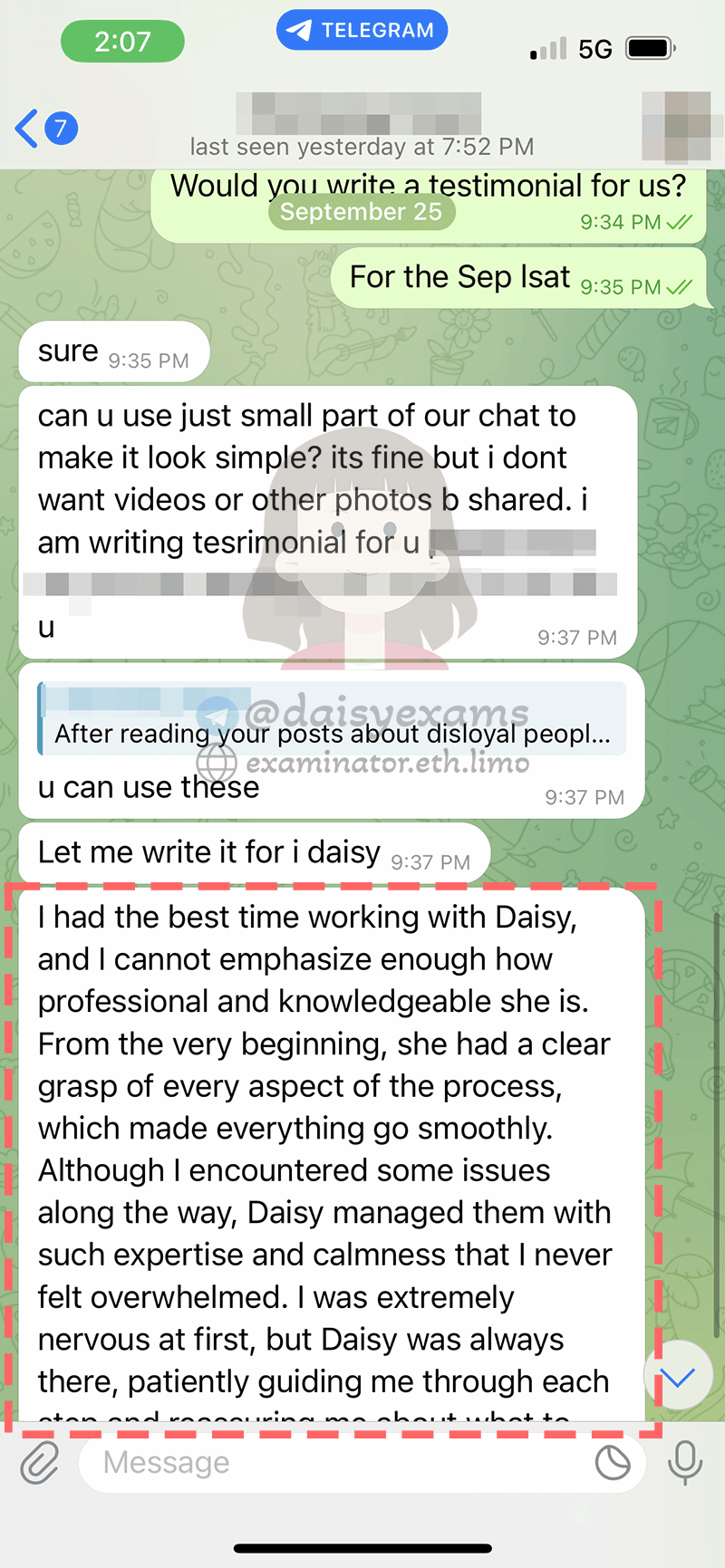 LSAT替考客户服务评语