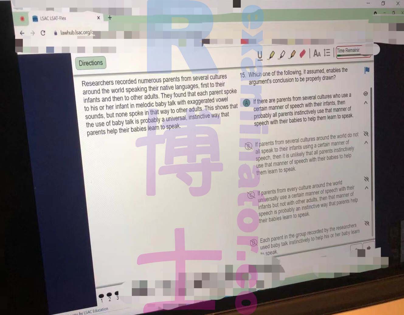 [LSAT代考保分]成功案例#91的对话截图