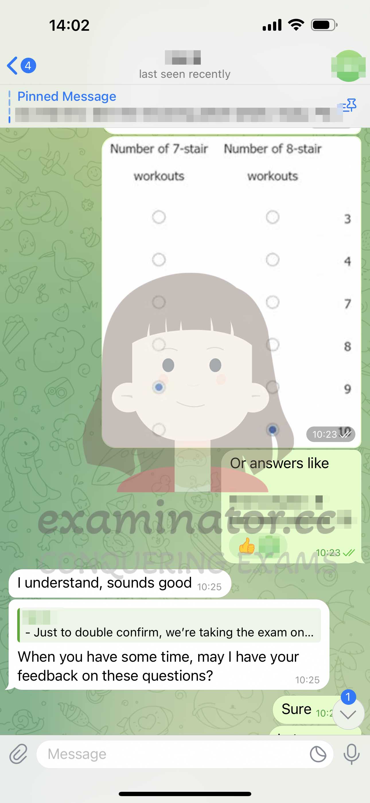 GMAT代考保分成功案例#615的与客户对话截图