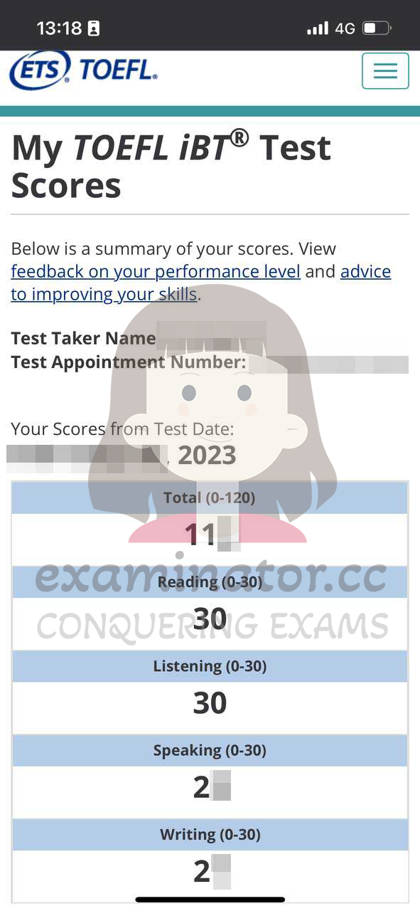 🇨🇳 TOEFL Triumph: Beijing Client Exceeds 110 with Help from Our TOEFL Expert Proxy Exam Team! Now Aiming for an Even Higher Speaking Score 🏃♀️