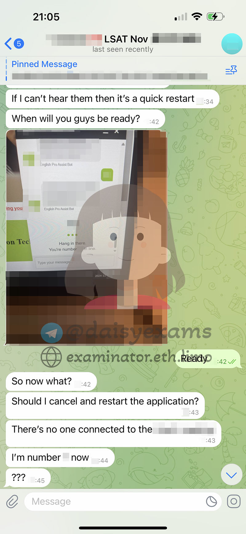 美国 LSAT 代考客户考试日2