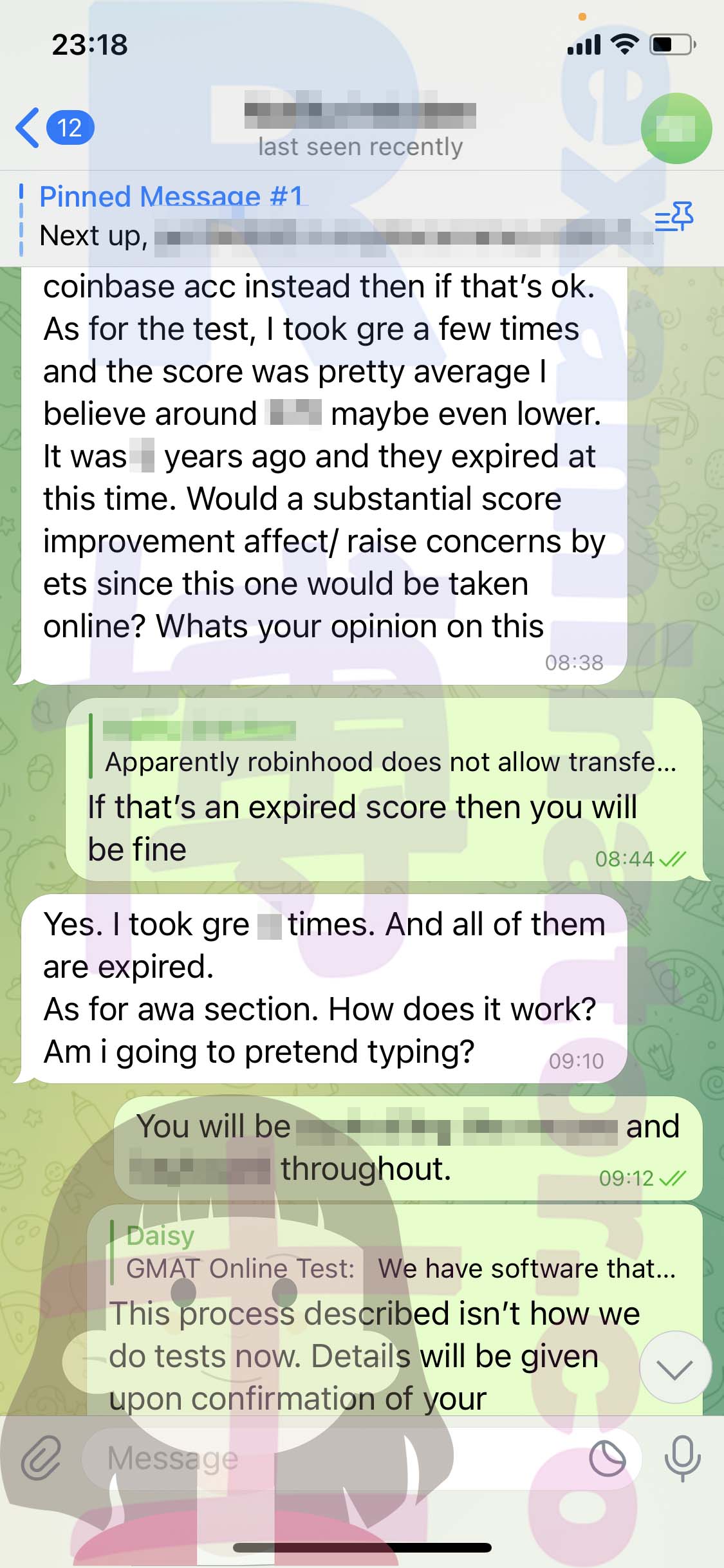 [GRE代考保分]成功案例#324的对话截图