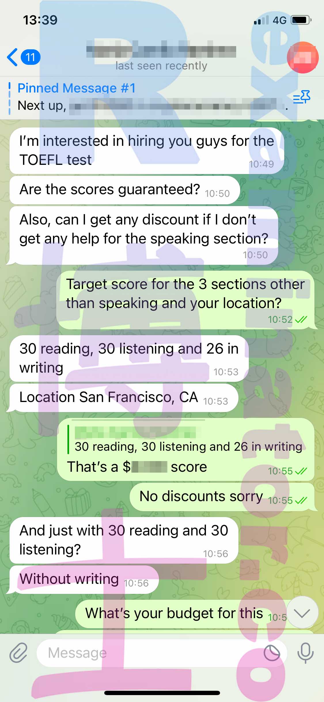 [托福代考保分]成功案例#279的对话截图