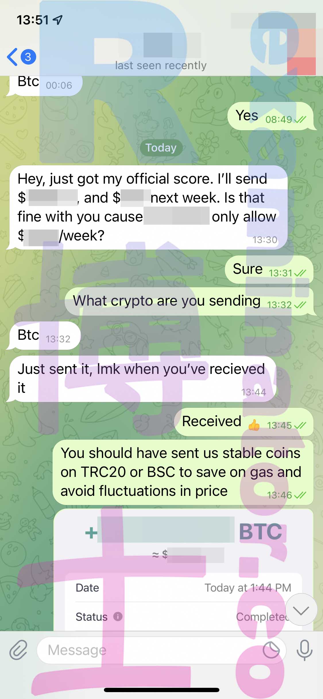 GRE代考保分成功案例#321的与客户对话截图
