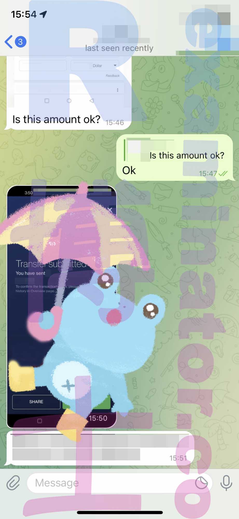 GRE代考保分成功案例#318的与客户对话截图