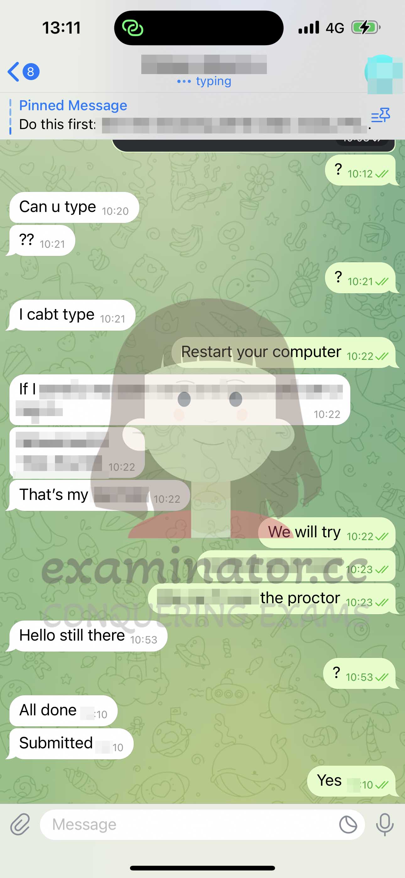 LSAT代考保分成功案例#599的与客户对话截图