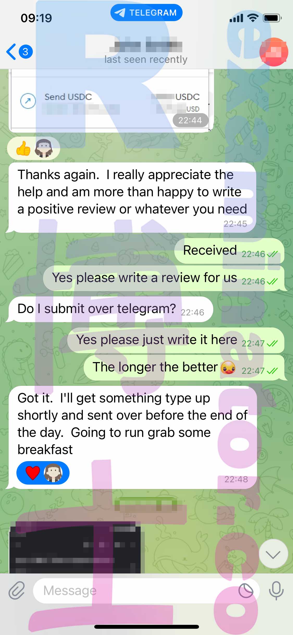 GMAT代考保分成功案例#447的与客户对话截图