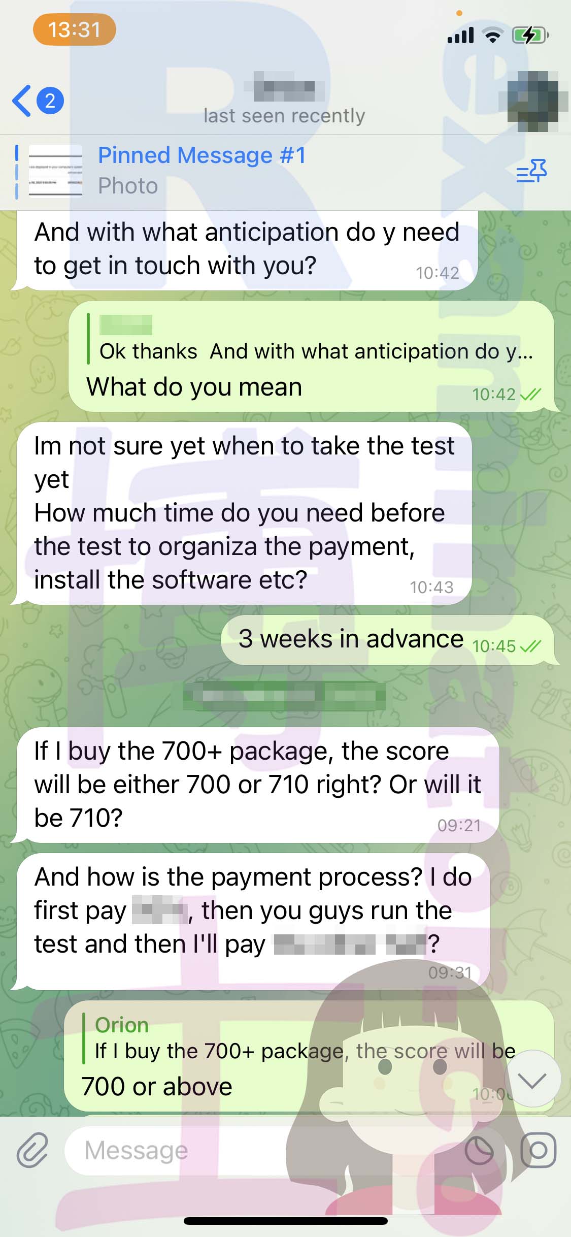 [GMAT代考保分]成功案例#318的对话截图
