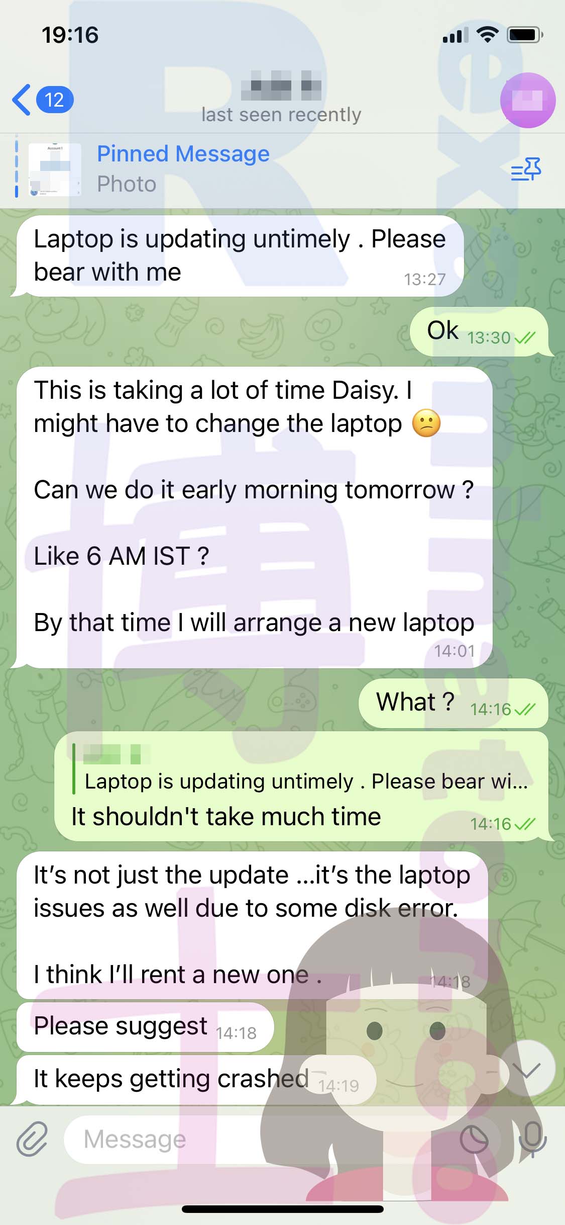 GMAT代考保分成功案例#499的与客户对话截图