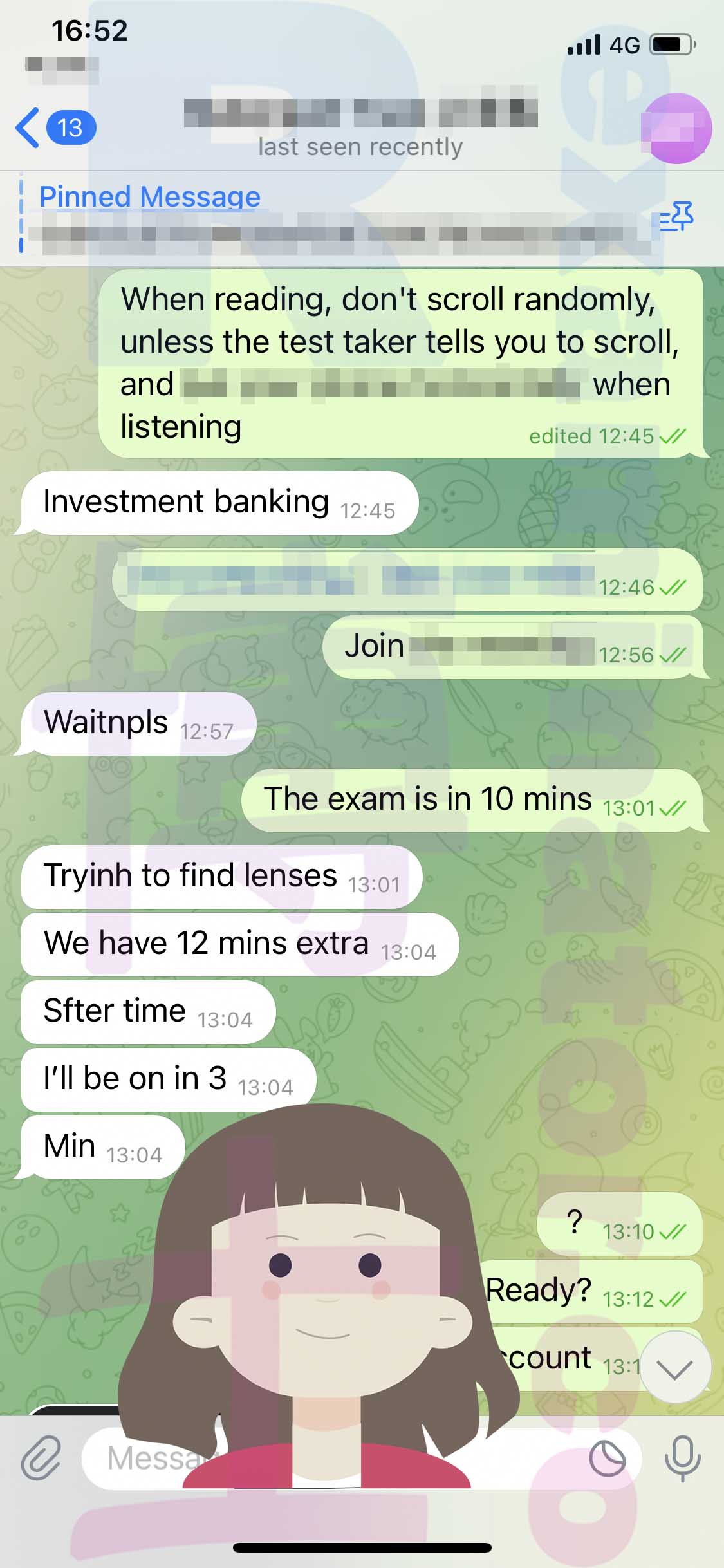 托福代考保分成功案例#489的与客户对话截图