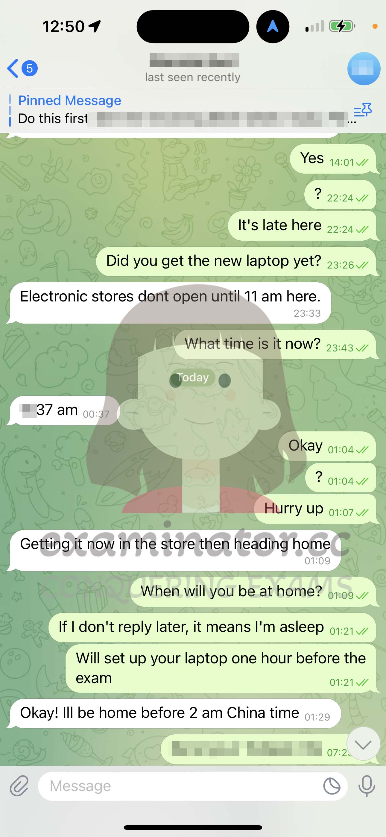 LSAT代考保分成功案例#592的与客户对话截图