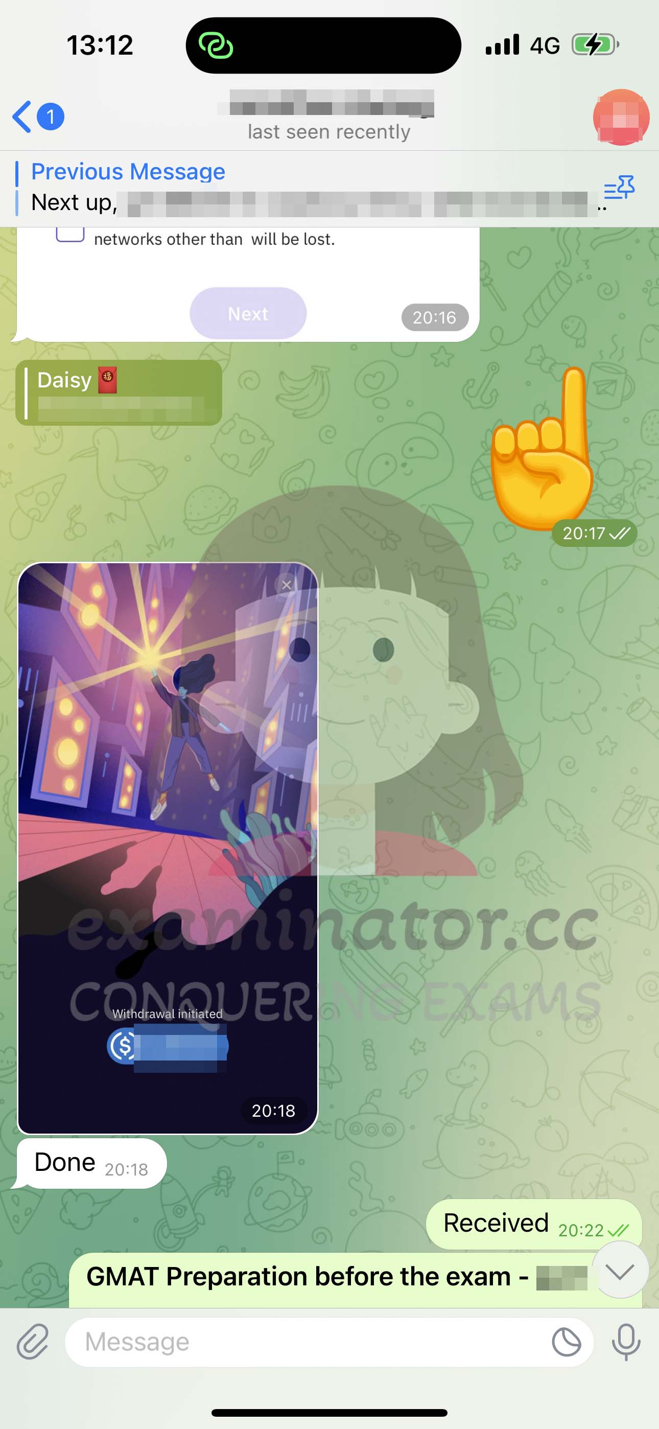 [GMAT代考保分]成功案例#370的对话截图
