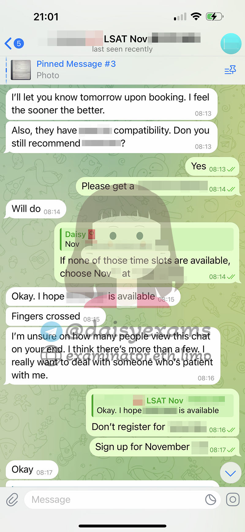 美国 LSAT 代考客户考期时间安排5