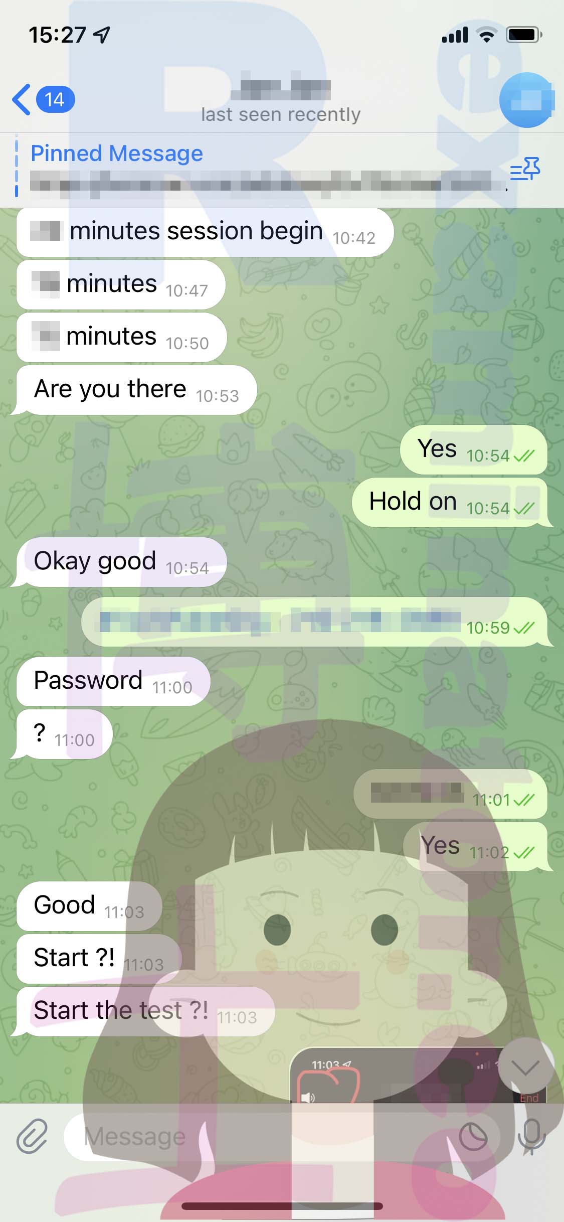 GRE代考保分成功案例#510的与客户对话截图