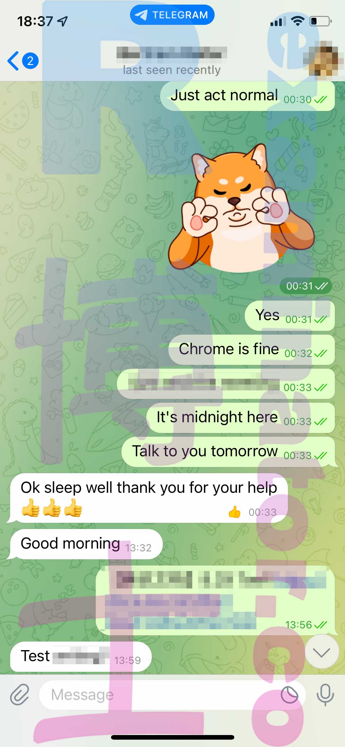 托福代考保分成功案例#381的与客户对话截图