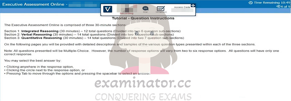 破解OnVUE进行作弊代考EA代考: Tutorial - Question Instructions