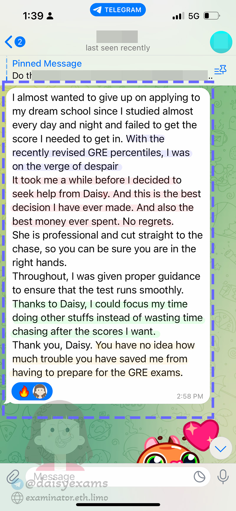 singapore gre cheating proxy testing testimonial